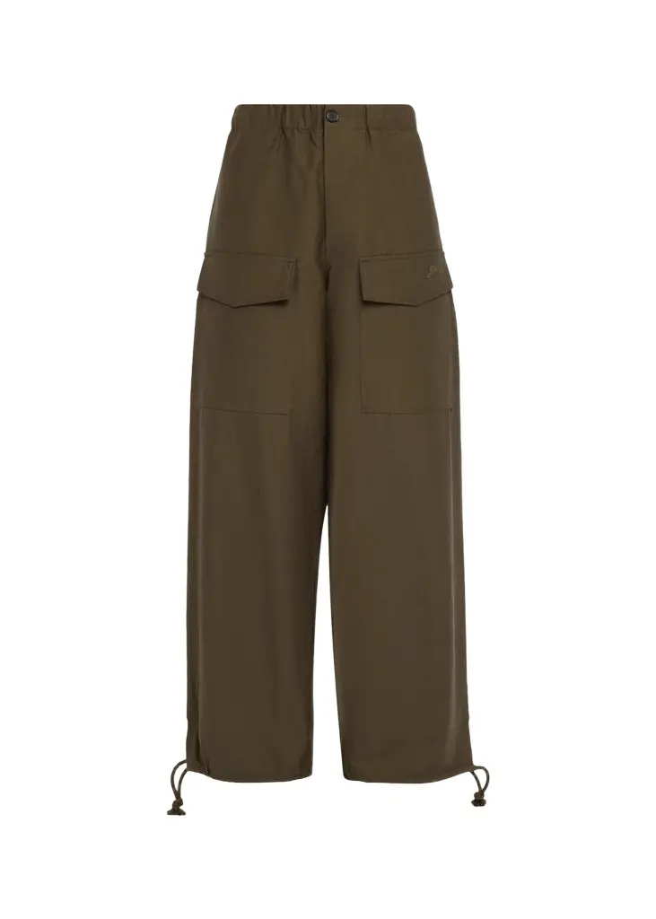 JW Anderson Parachute Drawstring Barrel-Leg Track Cargo Pants