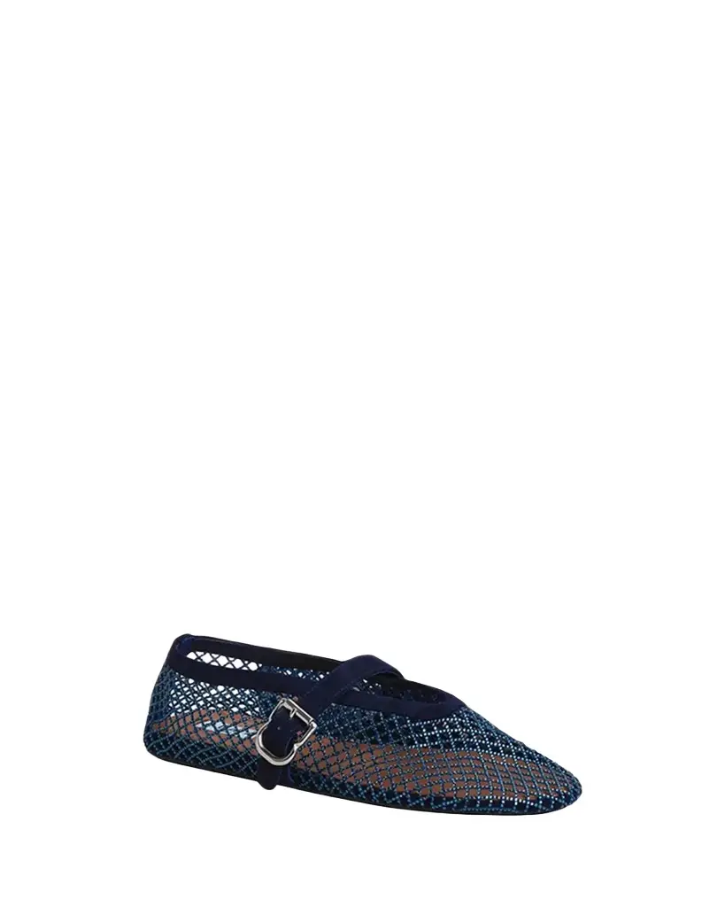 Crystal Mesh Ballet Flats
