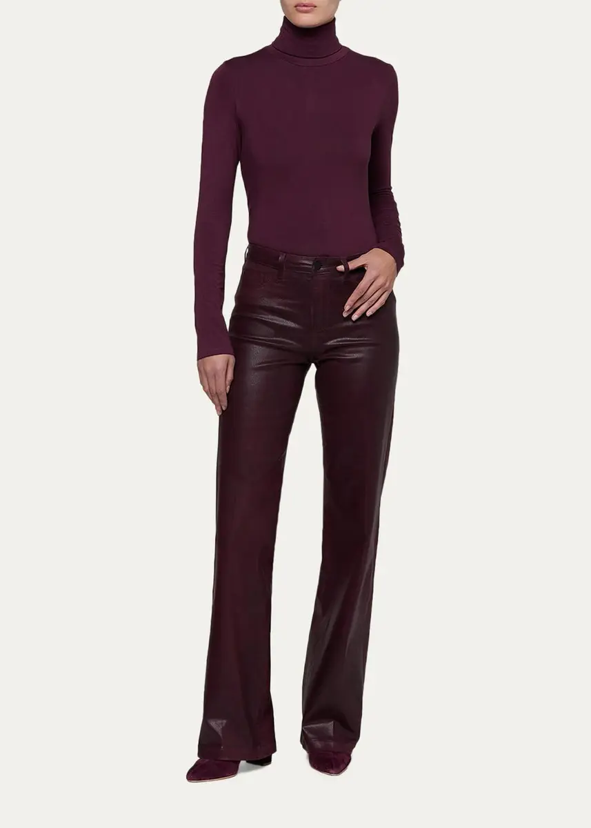 L'Agence Clayton Coated Wide-Leg Jeans | Thumbnail 2 L'Agence Clayton Coated Wide-Leg Jeans | Thumbnail 2
