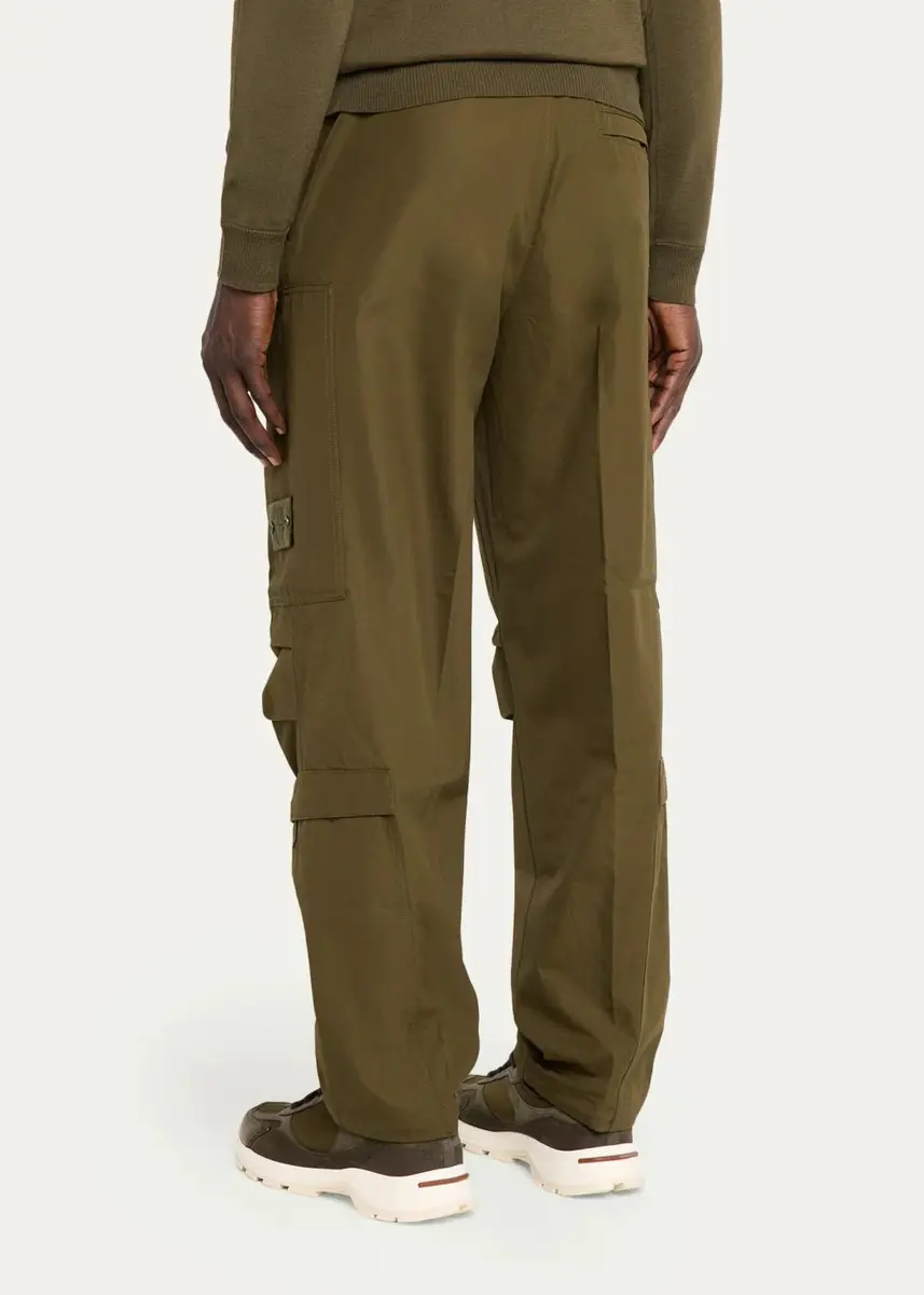 Stone Island Men's Cotton Relaxed-Fit Cargo Pants | Thumbnail 3 Stone Island Men's Cotton Relaxed-Fit Cargo Pants | Thumbnail 3