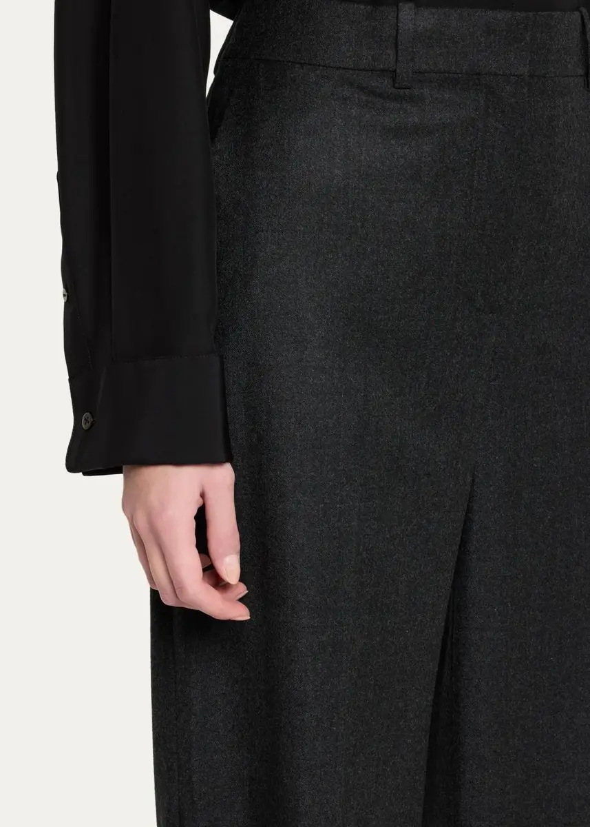 Theory Pleated-Front Virgin Wool Pants | Thumbnail 5 Theory Pleated-Front Virgin Wool Pants | Thumbnail 5