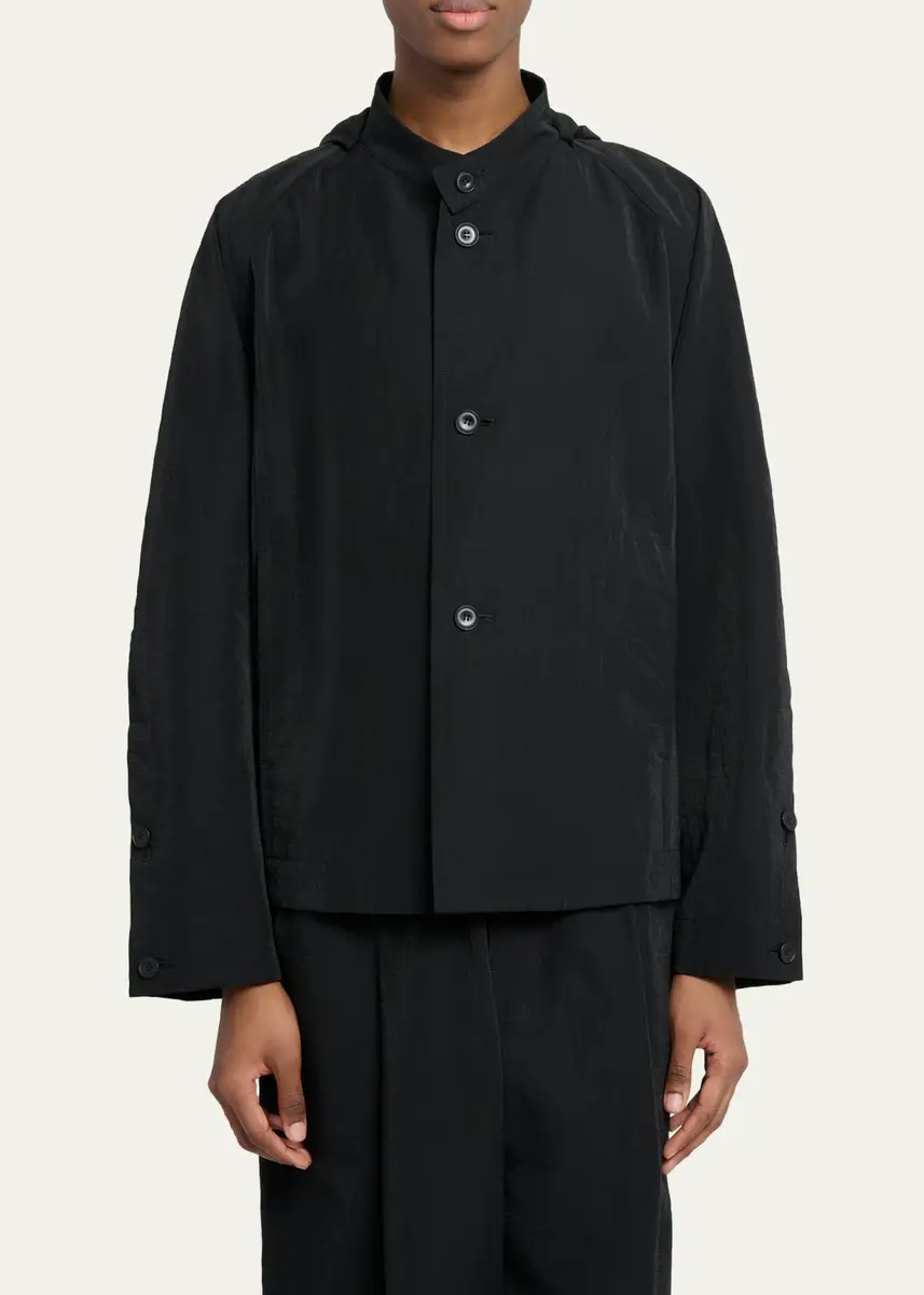Homme Plissé Issey Miyake Men's Opacity Hooded Jacket | Thumbnail 4 Homme Plissé Issey Miyake Men's Opacity Hooded Jacket | Thumbnail 4