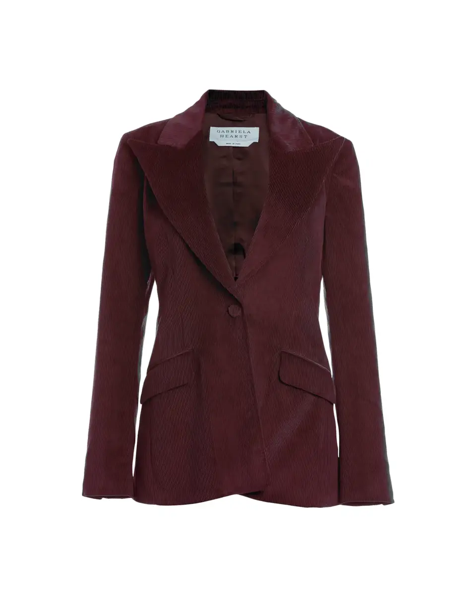 Gabriela Hearst Leiva Cashmere-Wool Corduroy Single-Breasted Blazer | Thumbnail 2 Gabriela Hearst Leiva Cashmere-Wool Corduroy Single-Breasted Blazer | Thumbnail 2