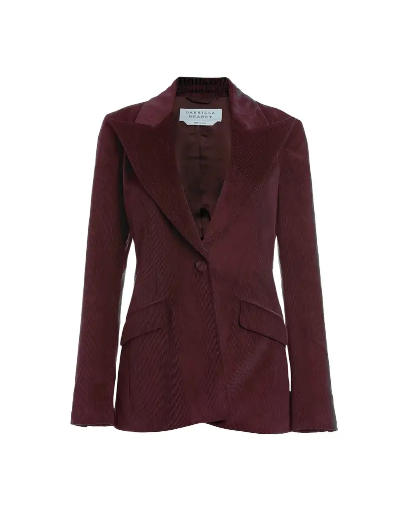 Leiva Cashmere-Wool Corduroy Single-Breasted Blazer Leiva Cashmere-Wool Corduroy Single-Breasted Blazer