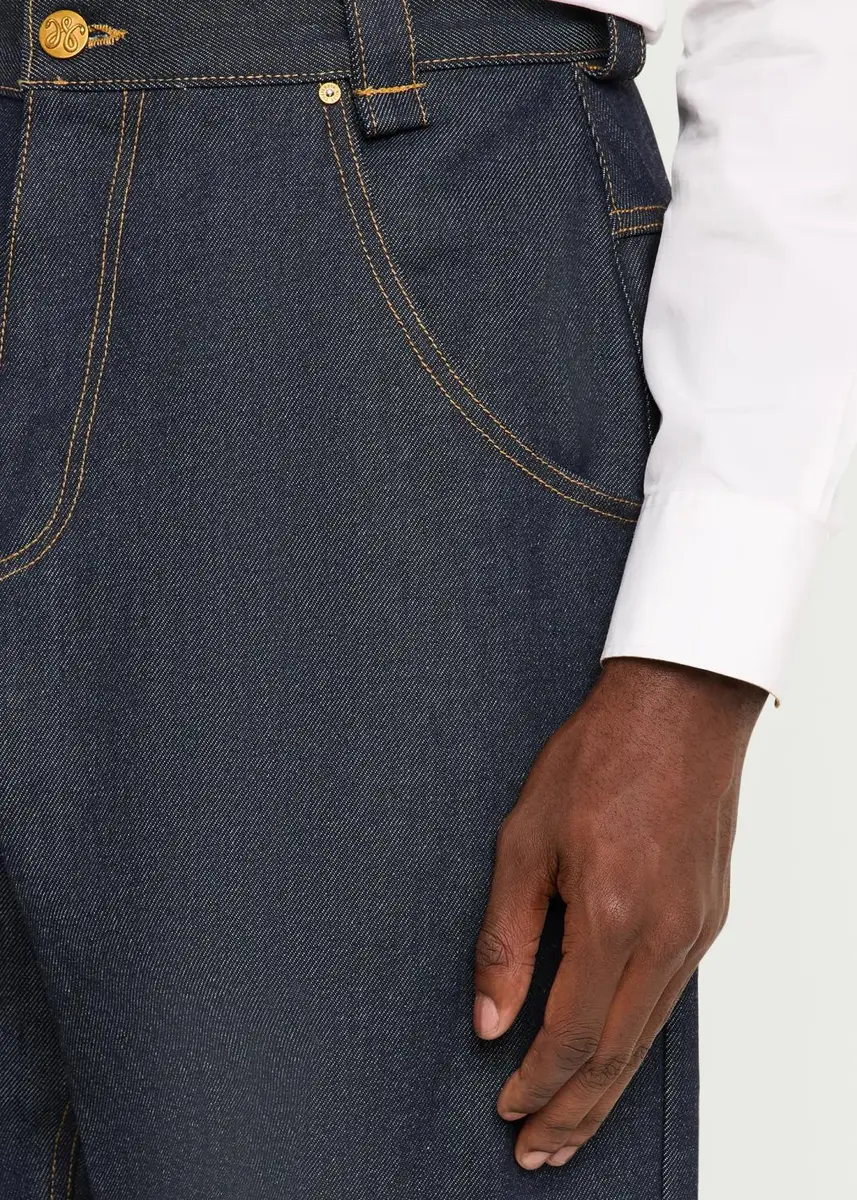 Willy Chavarria Men's True Badboy Wide-Leg Denim Jeans | Thumbnail 5 Willy Chavarria Men's True Badboy Wide-Leg Denim Jeans | Thumbnail 5