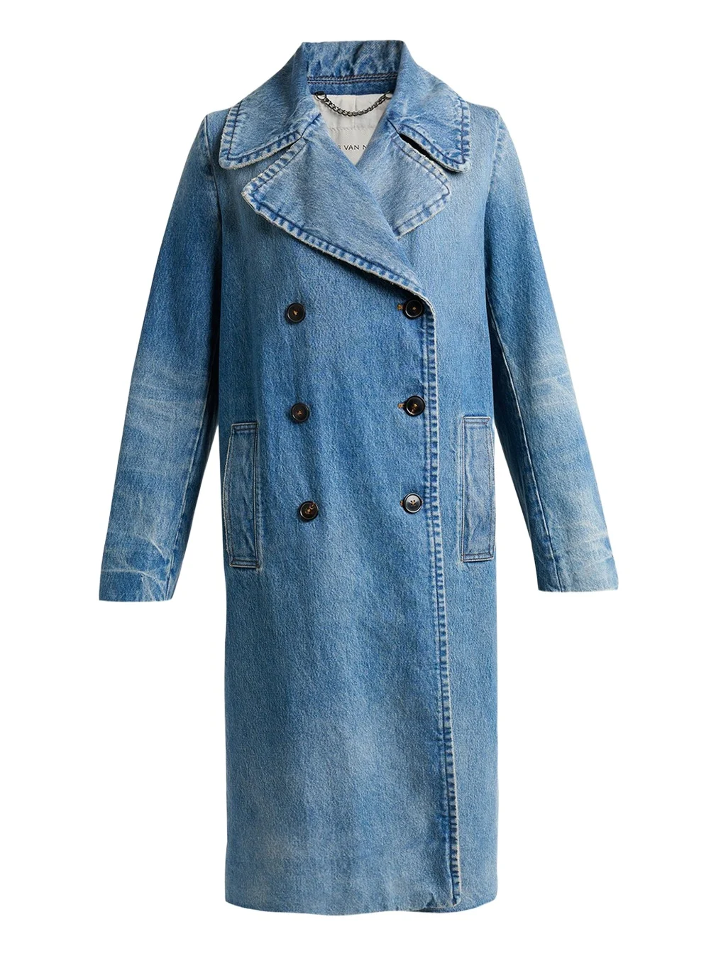 Riani Denim Double-Breasted Long Coat Riani Denim Double-Breasted Long Coat