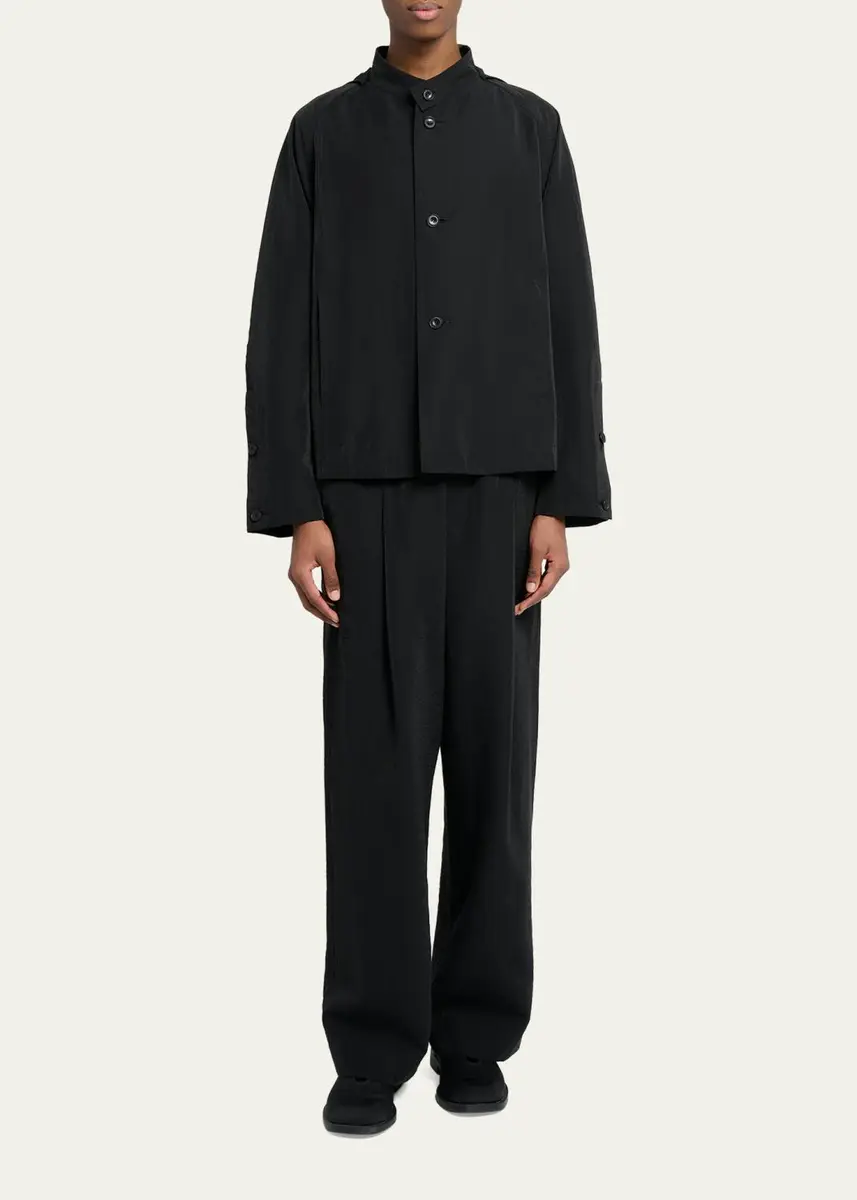Homme Plissé Issey Miyake Men's Opacity Wide-Leg Pull-On Pants | Thumbnail 2 Homme Plissé Issey Miyake Men's Opacity Wide-Leg Pull-On Pants | Thumbnail 2