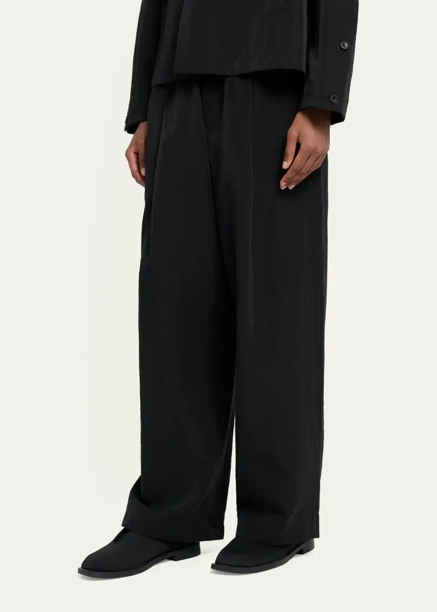 Homme Plissé Issey Miyake Men's Opacity Wide-Leg Pull-On Pants | Thumbnail 4 Homme Plissé Issey Miyake Men's Opacity Wide-Leg Pull-On Pants | Thumbnail 4