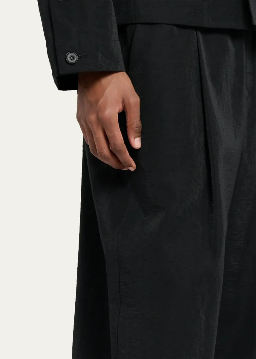 Homme Plissé Issey Miyake Men's Opacity Wide-Leg Pull-On Pants | Thumbnail 5 Homme Plissé Issey Miyake Men's Opacity Wide-Leg Pull-On Pants | Thumbnail 5