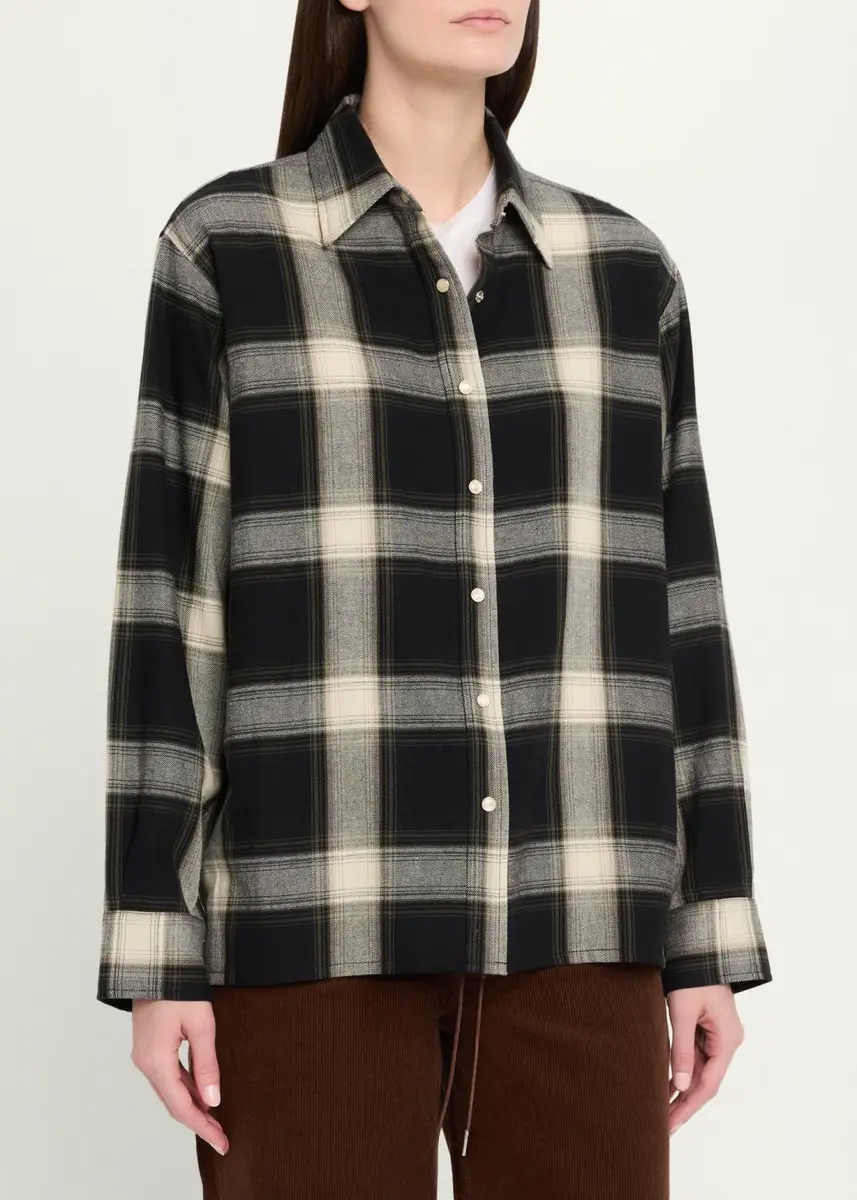 STILL HERE Noon Plaid Flannel Shirt | Thumbnail 4 STILL HERE Noon Plaid Flannel Shirt | Thumbnail 4