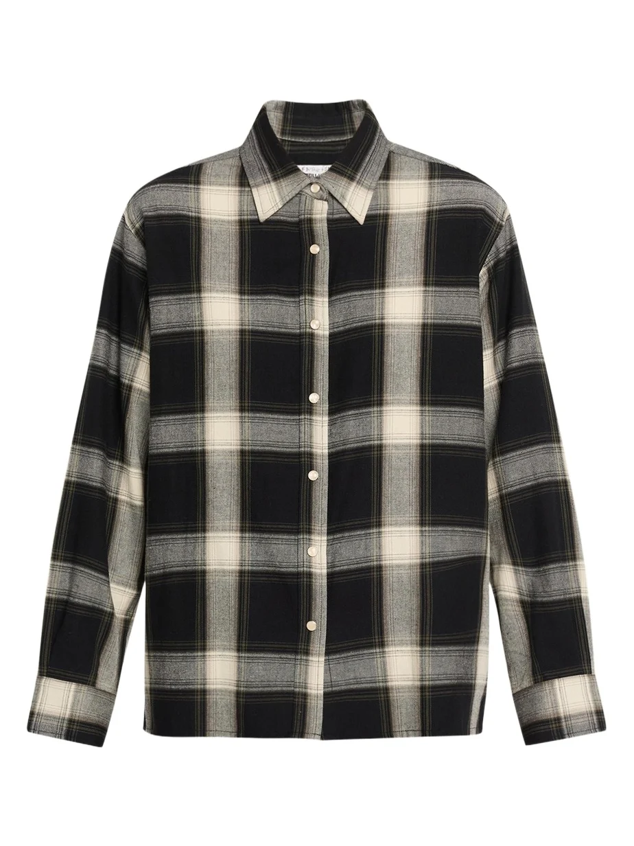 STILL HERE Noon Plaid Flannel Shirt