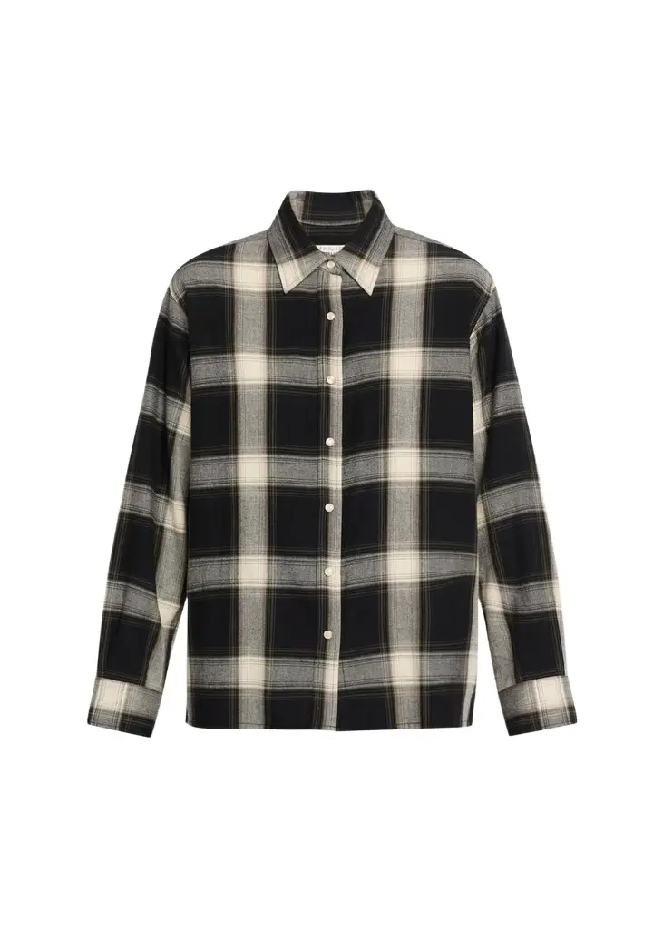 STILL HERE Noon Plaid Flannel Shirt