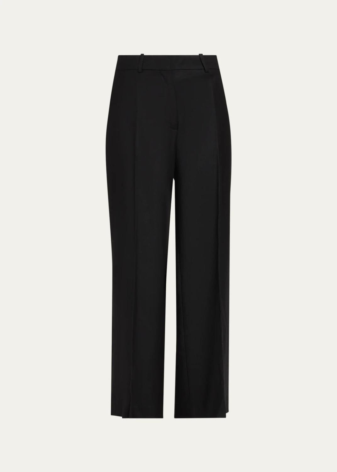 Theory Pleated-Front Virgin Wool Pants