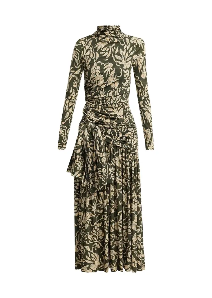 Katy Draped Jersey Maxi Dress