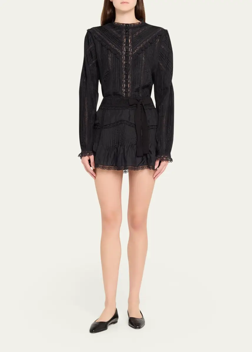 LoveShackFancy Aralina Silk Blouse | Thumbnail 2 LoveShackFancy Aralina Silk Blouse | Thumbnail 2