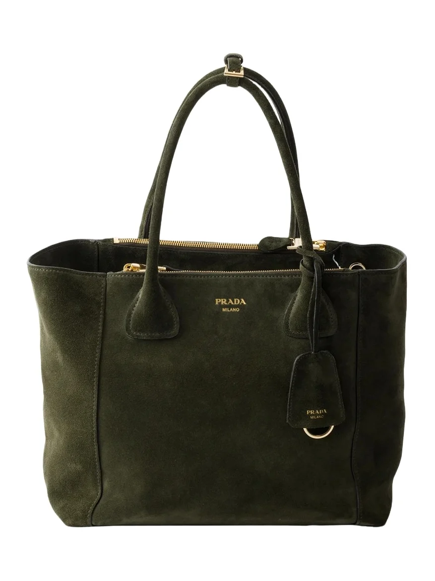 Prada Nova Suede Top-Handle Bag