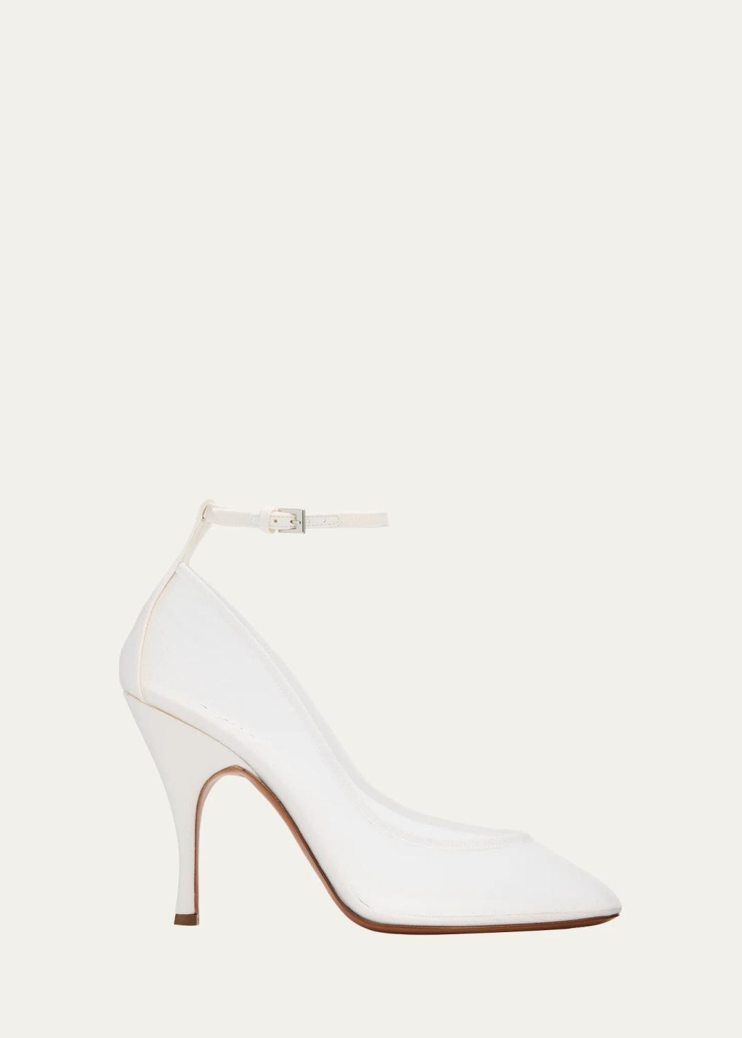 100mm Mesh Ankle-Strap Pumps 100mm Mesh Ankle-Strap Pumps