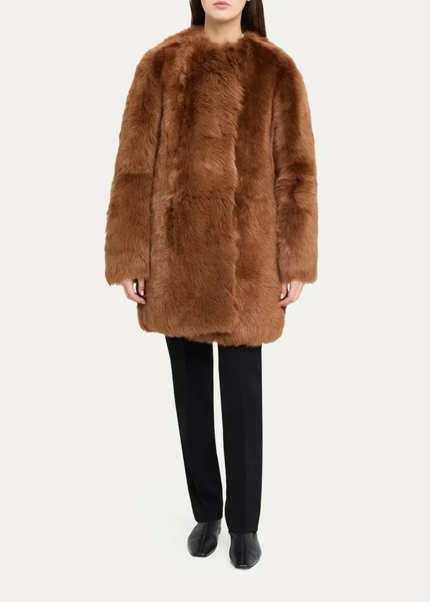 TOTEME Silky Lamb Shearling Short Coat | Thumbnail 2 TOTEME Silky Lamb Shearling Short Coat | Thumbnail 2