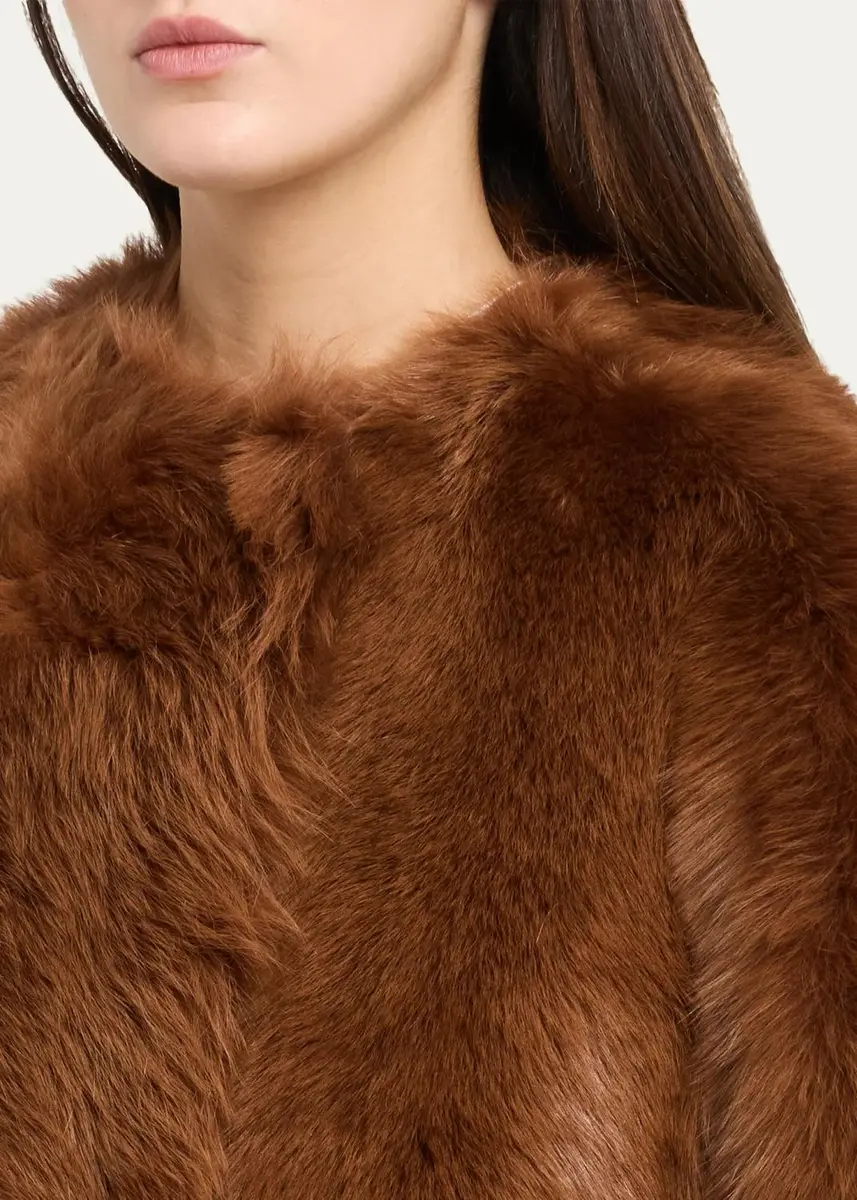 TOTEME Silky Lamb Shearling Short Coat | Thumbnail 5 TOTEME Silky Lamb Shearling Short Coat | Thumbnail 5