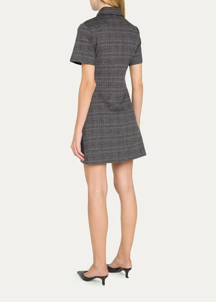 Theory Easy A-Line Glen Plaid Mini Dress | Thumbnail 3 Theory Easy A-Line Glen Plaid Mini Dress | Thumbnail 3