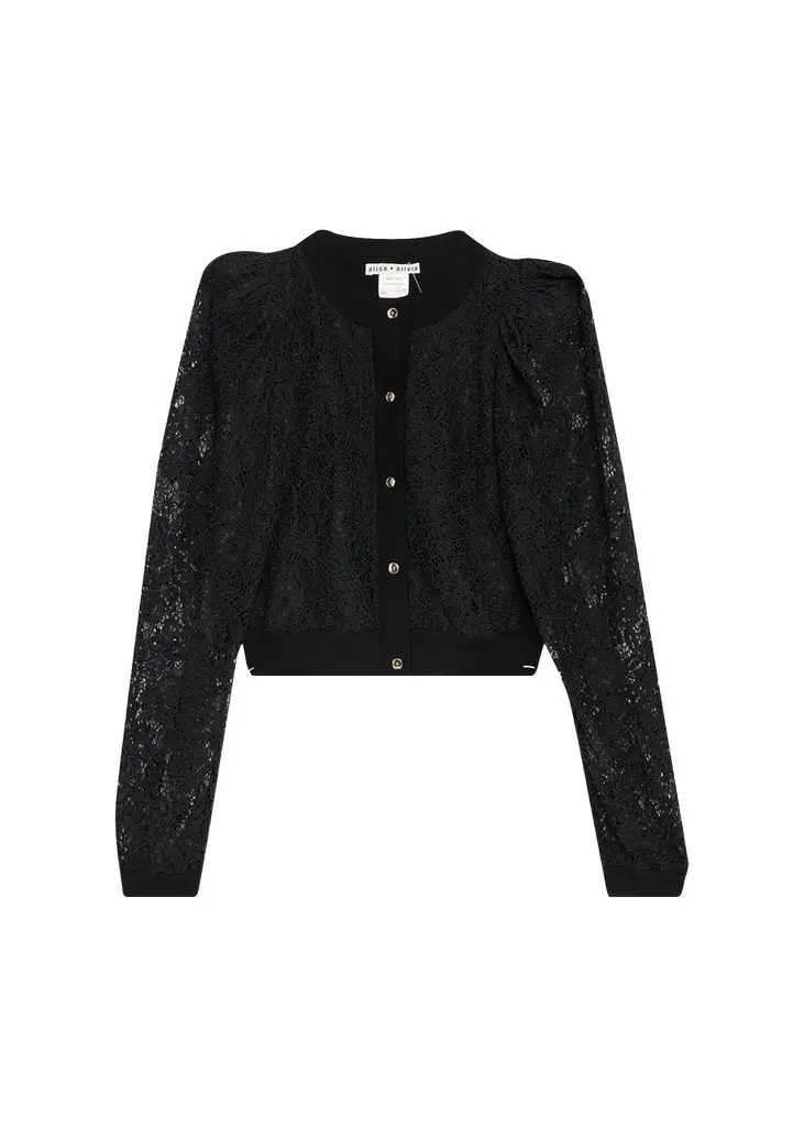 Kitty Lace Overlay Cardigan Kitty Lace Overlay Cardigan