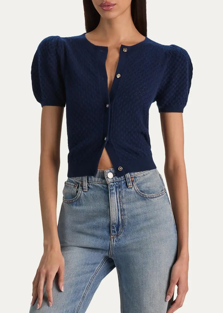 Alice + Olivia Sabine Cashmere Cardigan | Thumbnail 4 Alice + Olivia Sabine Cashmere Cardigan | Thumbnail 4