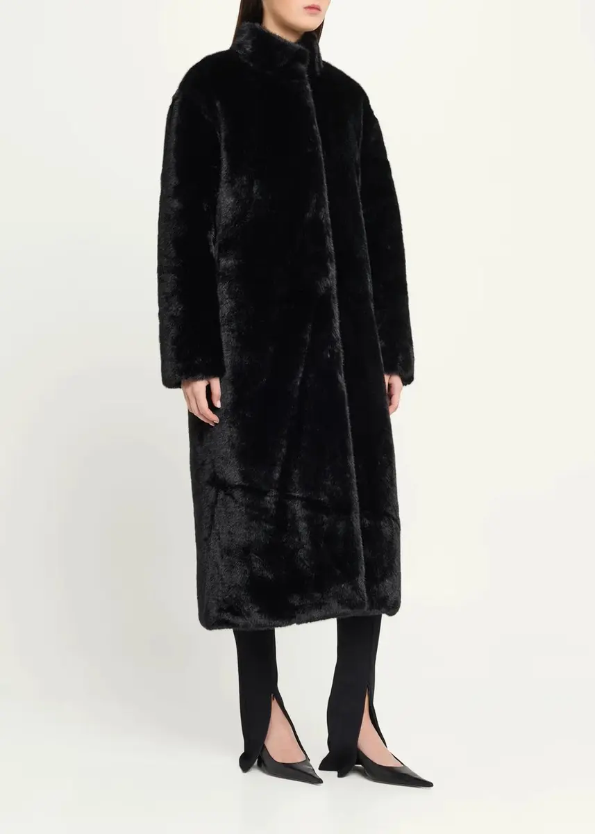 Et Ochs Cassian Faux Fur High Collar Coat | Thumbnail 4