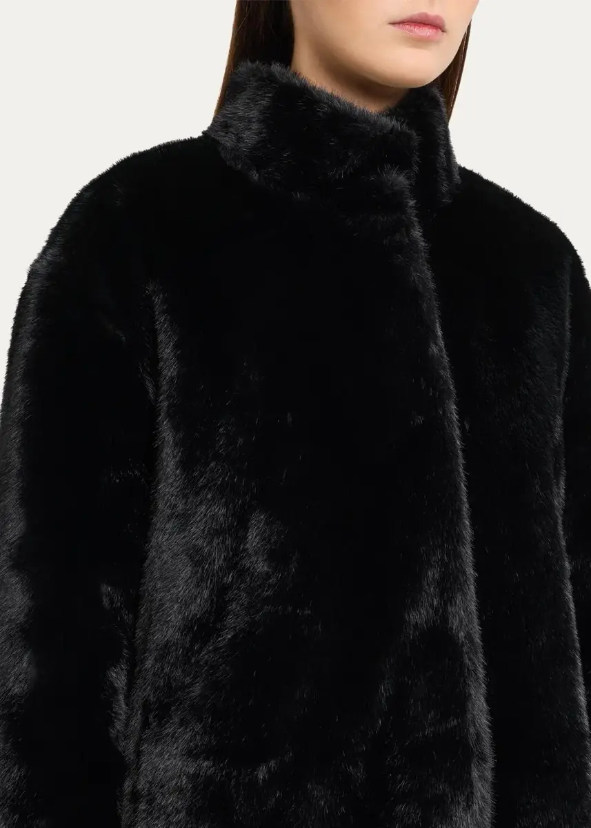 Et Ochs Cassian Faux Fur High Collar Coat | Thumbnail 5
