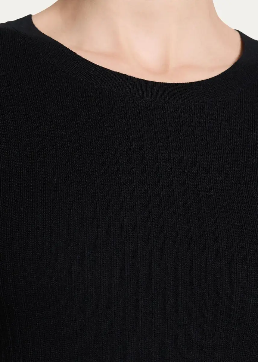 Theory Merino Wool Crewneck Midi Dress | Thumbnail 5 Theory Merino Wool Crewneck Midi Dress | Thumbnail 5