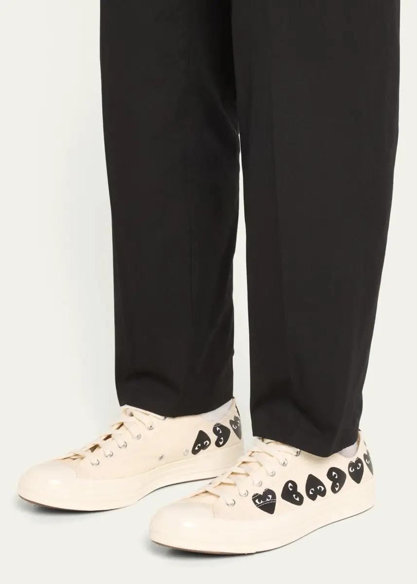 Comme des Garçons x Converse Men's Chuck 70 Multi Heart Low-Top Sneakers | Thumbnail 6 Comme des Garçons x Converse Men's Chuck 70 Multi Heart Low-Top Sneakers | Thumbnail 6