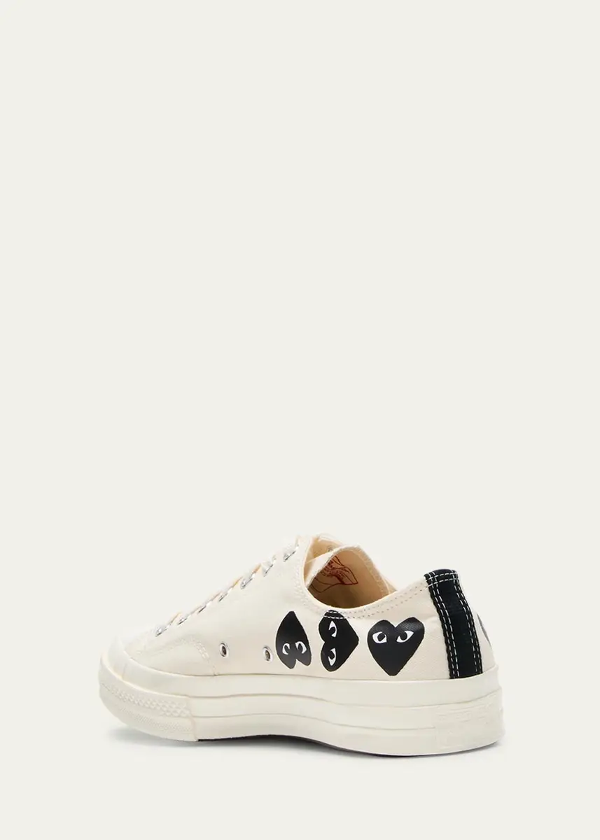 Comme des Garçons x Converse Men's Chuck 70 Multi Heart Low-Top Sneakers | Thumbnail 8 Comme des Garçons x Converse Men's Chuck 70 Multi Heart Low-Top Sneakers | Thumbnail 8