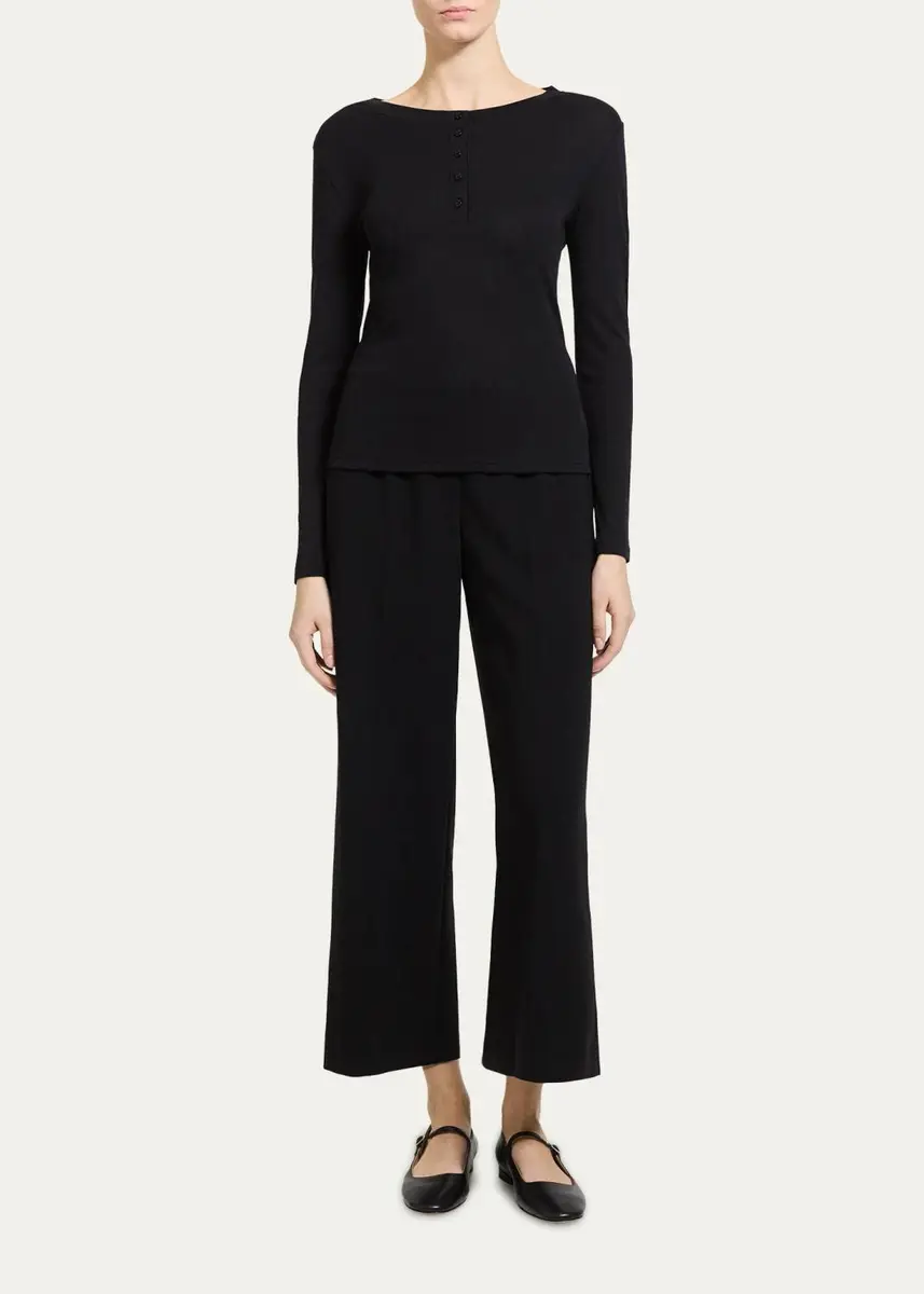 Theory Purl Henley Long-Sleeve T-Shirt | Thumbnail 7 Theory Purl Henley Long-Sleeve T-Shirt | Thumbnail 7