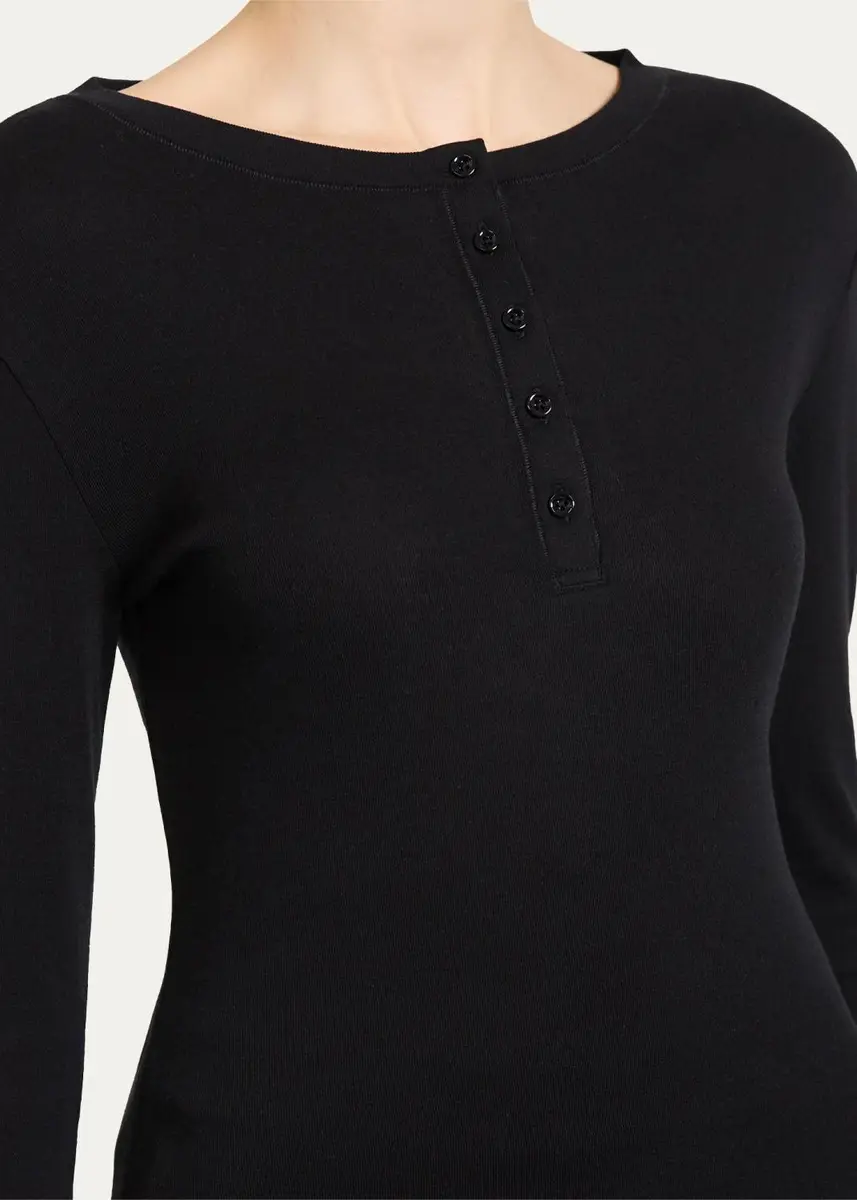Theory Purl Henley Long-Sleeve T-Shirt | Thumbnail 10 Theory Purl Henley Long-Sleeve T-Shirt | Thumbnail 10