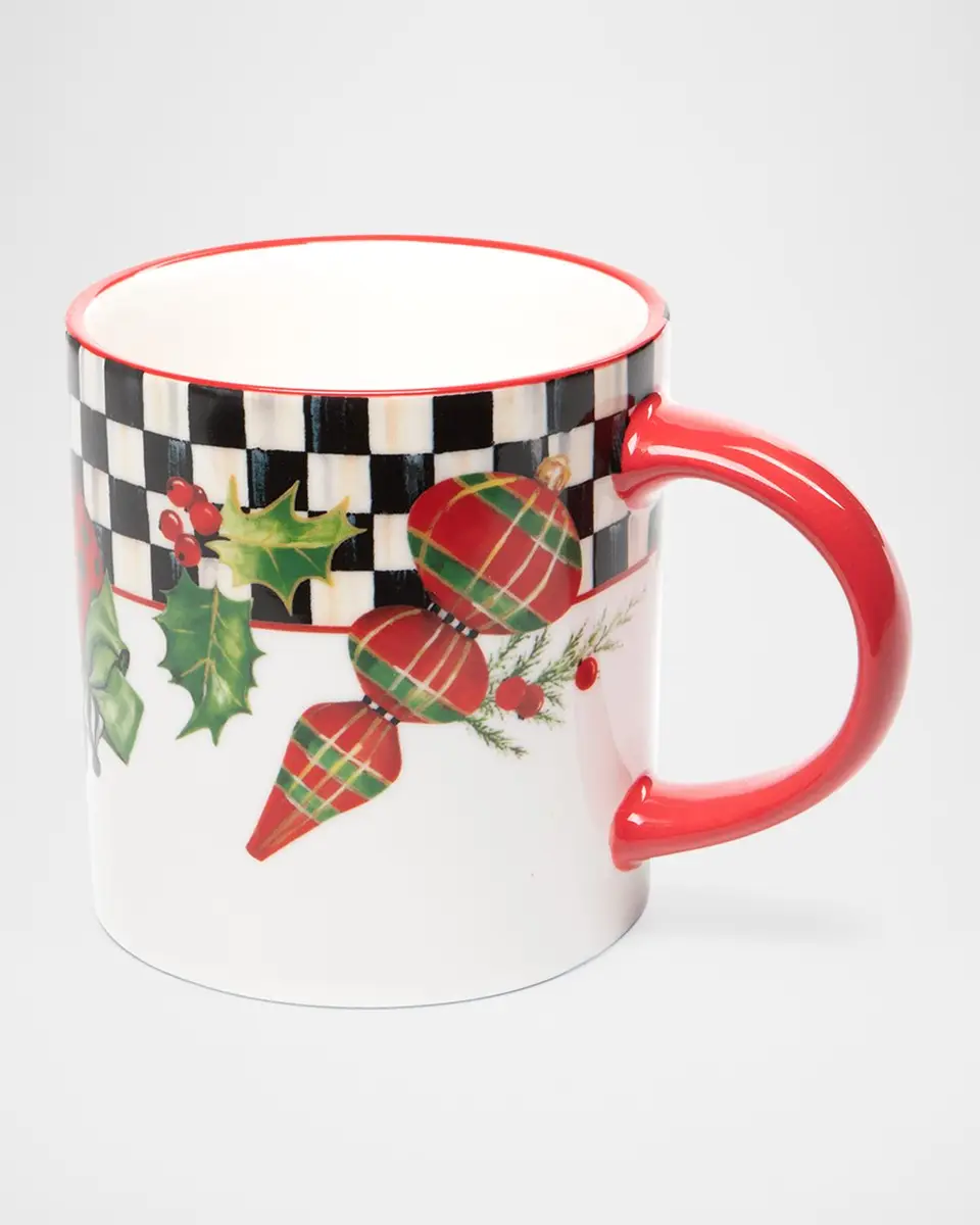 MacKenzie-Childs Deck the Halls Mugs, Set of 4 | Thumbnail 2