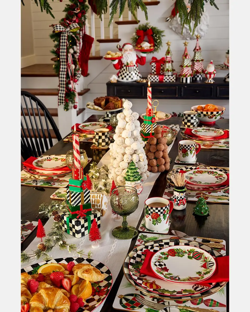 MacKenzie-Childs Deck the Halls Mugs, Set of 4 | Thumbnail 3
