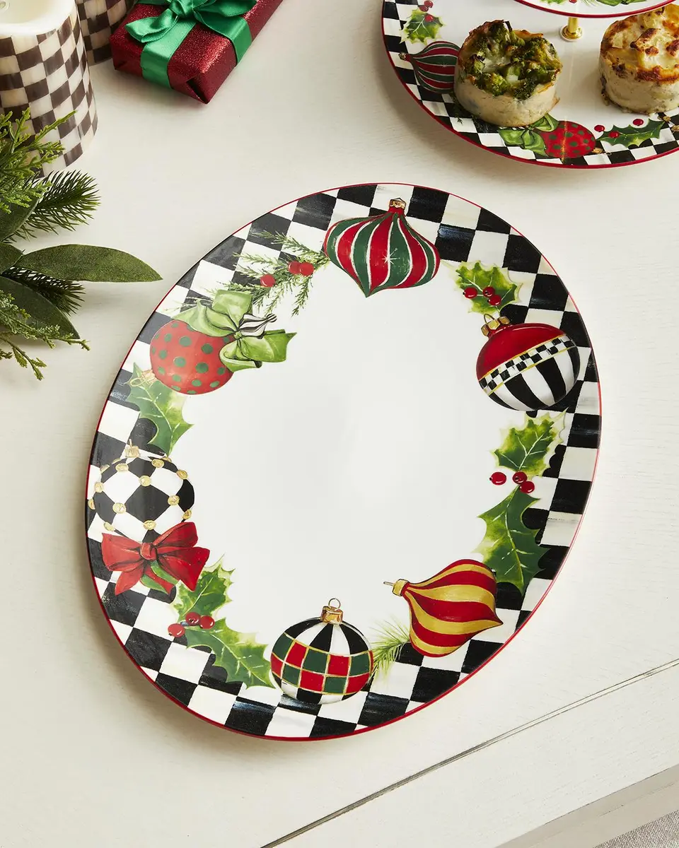 MacKenzie-Childs Deck the Halls Serving Platter | Thumbnail 2 MacKenzie-Childs Deck the Halls Serving Platter | Thumbnail 2