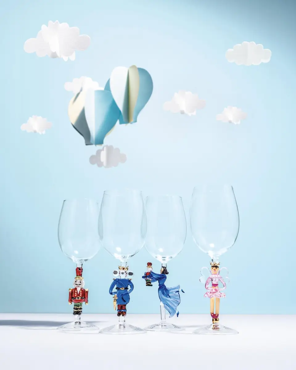 Neiman Marcus Christmas Nutcracker Suite Wine Glasses - Set of 4 | Thumbnail 2 Neiman Marcus Christmas Nutcracker Suite Wine Glasses - Set of 4 | Thumbnail 2