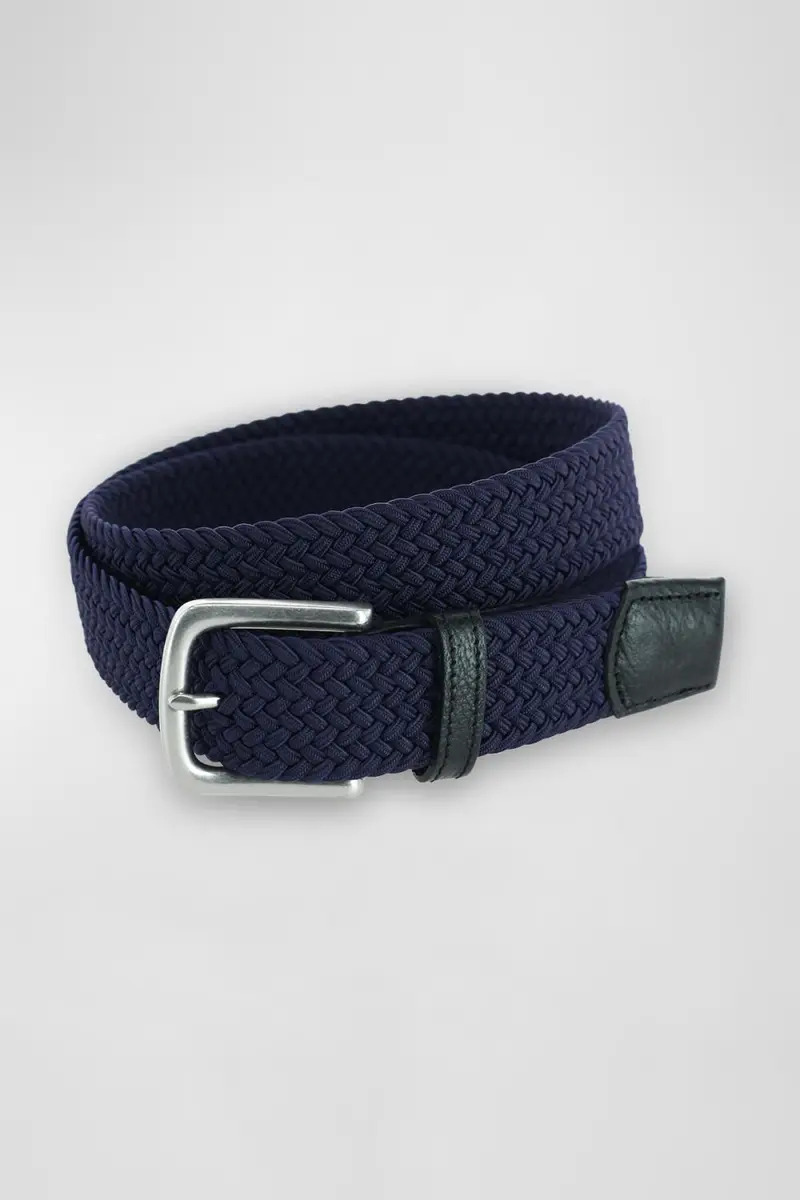 Trafalgar Men's Riverside Woven Rayon Leather Belt | Thumbnail 4 Trafalgar Men's Riverside Woven Rayon Leather Belt | Thumbnail 4