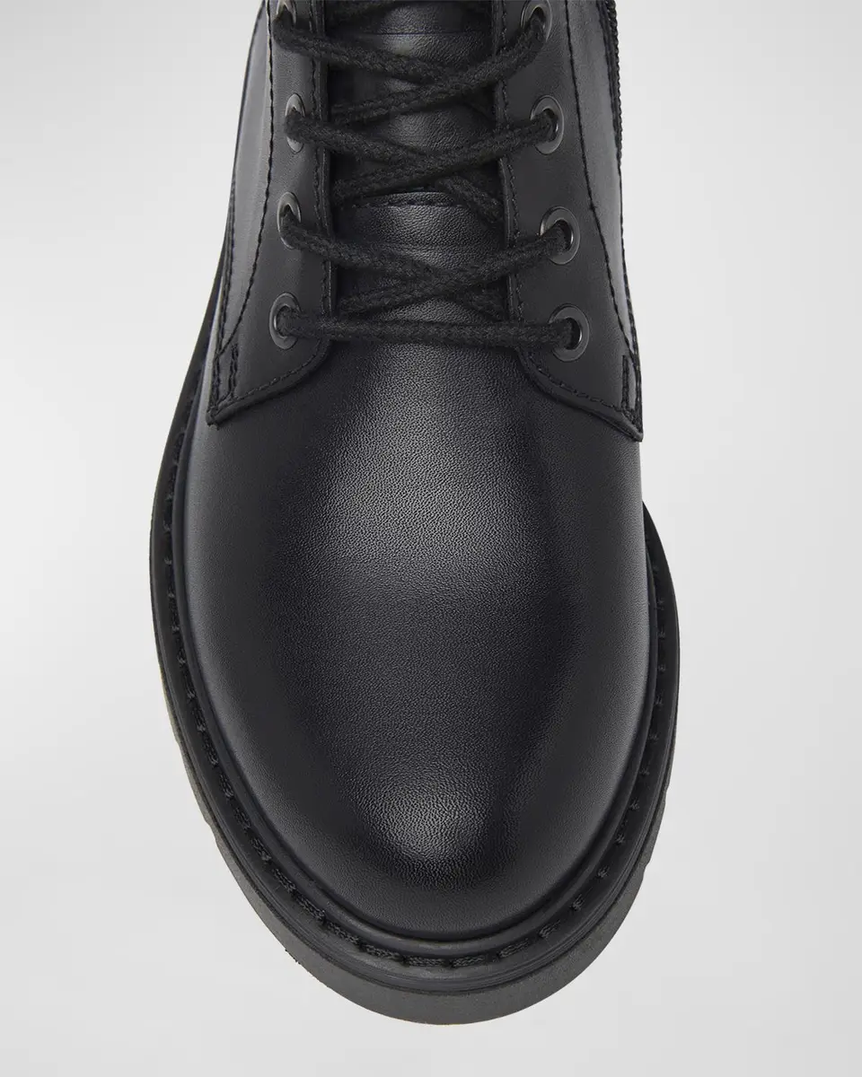 NeroGiardini Clean Calfskin Combat Booties | Thumbnail 5
