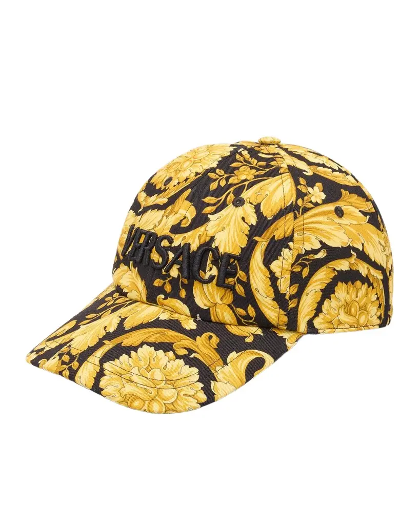 Versace Men's Baroque Logo 6-Panel Baseball Cap