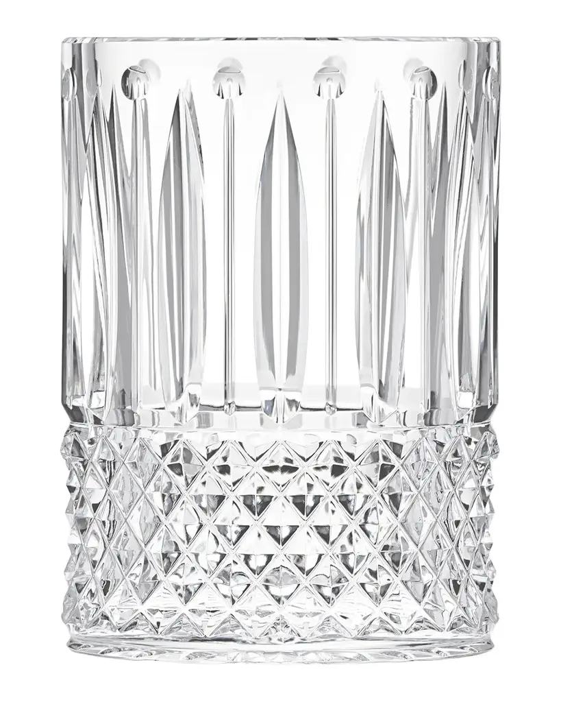 Large Crystal Oval Vase
