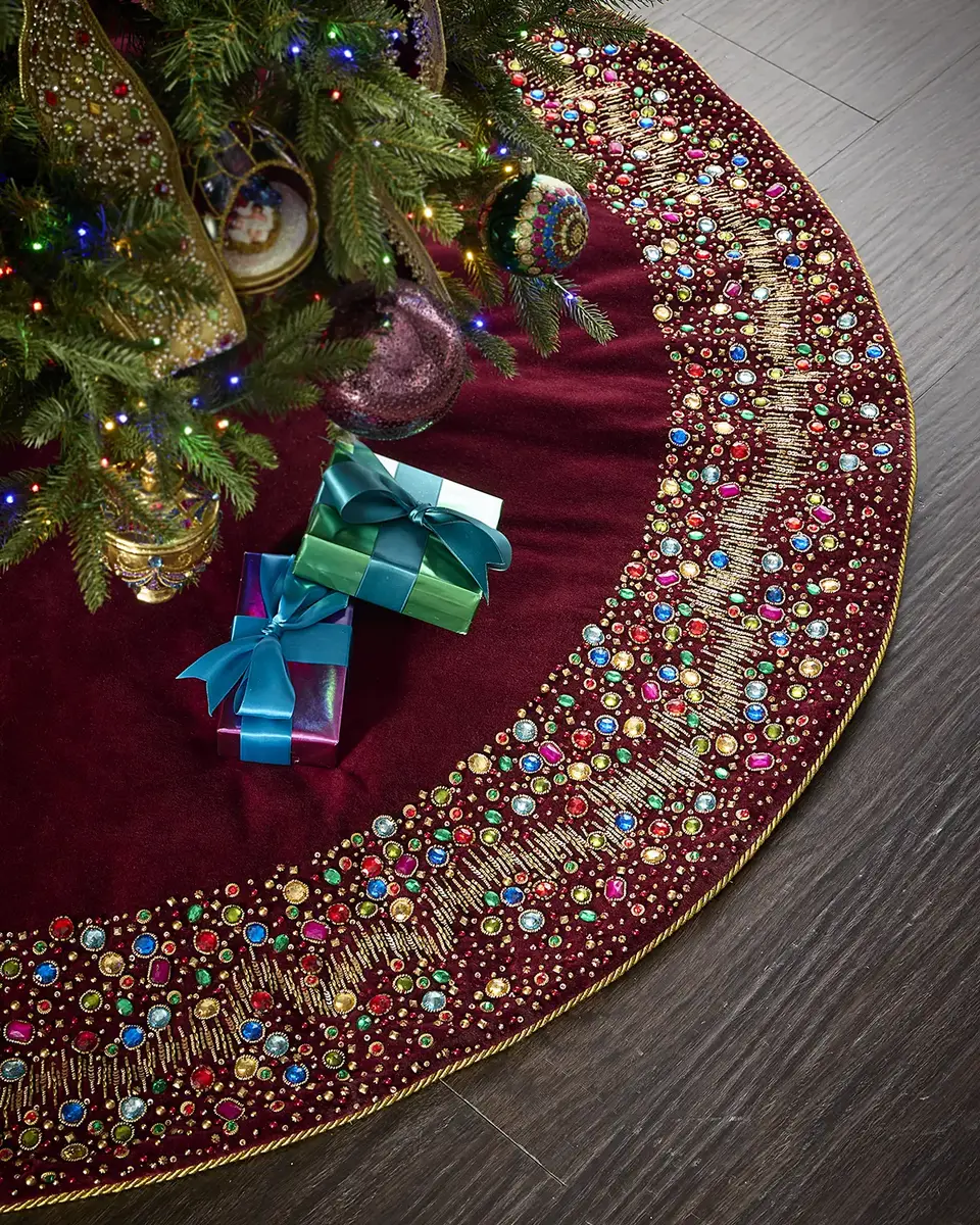 Kim Seybert 64" Christmas Cheer Tree Skirt