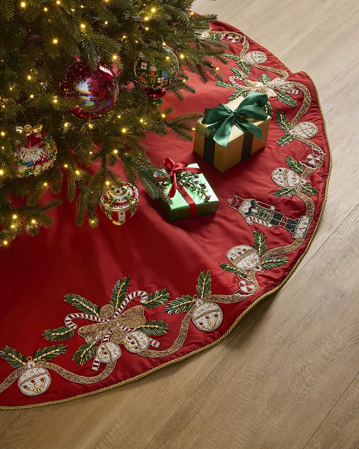 Kim Seybert 64" Jingle Bells Tree Skirt