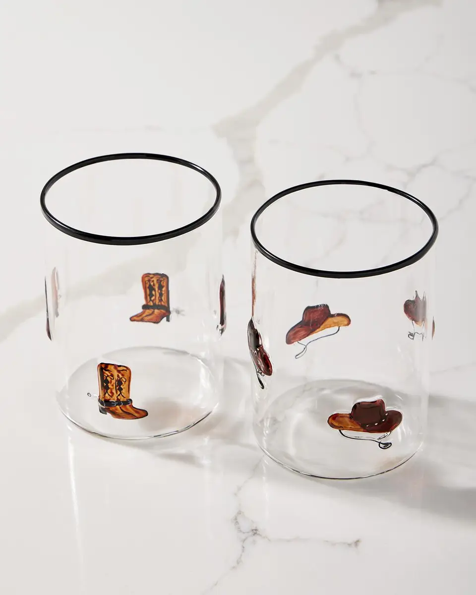 Neiman Marcus Western 18 oz. Tumblers, Set of 4 | Thumbnail 2 Neiman Marcus Western 18 oz. Tumblers, Set of 4 | Thumbnail 2