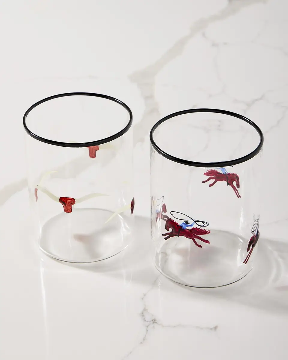 Neiman Marcus Western 18 oz. Tumblers, Set of 4 | Thumbnail 3 Neiman Marcus Western 18 oz. Tumblers, Set of 4 | Thumbnail 3