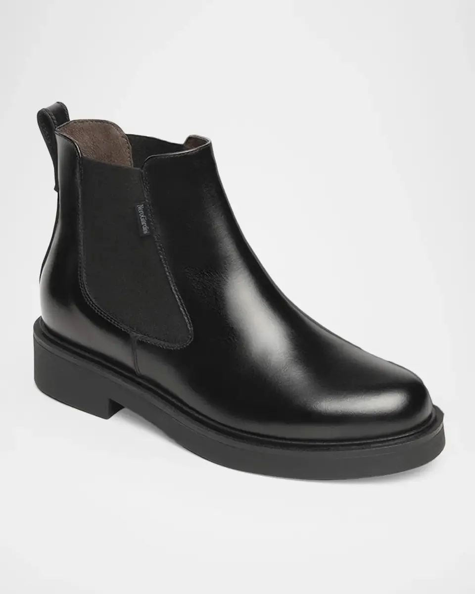 NeroGiardini Leather Chelsea Ankle Booties | Thumbnail 2 NeroGiardini Leather Chelsea Ankle Booties | Thumbnail 2