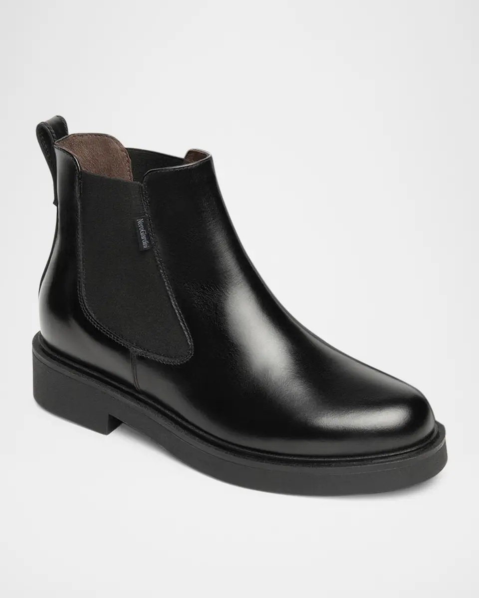 NeroGiardini Leather Chelsea Ankle Booties | Thumbnail 3 NeroGiardini Leather Chelsea Ankle Booties | Thumbnail 3