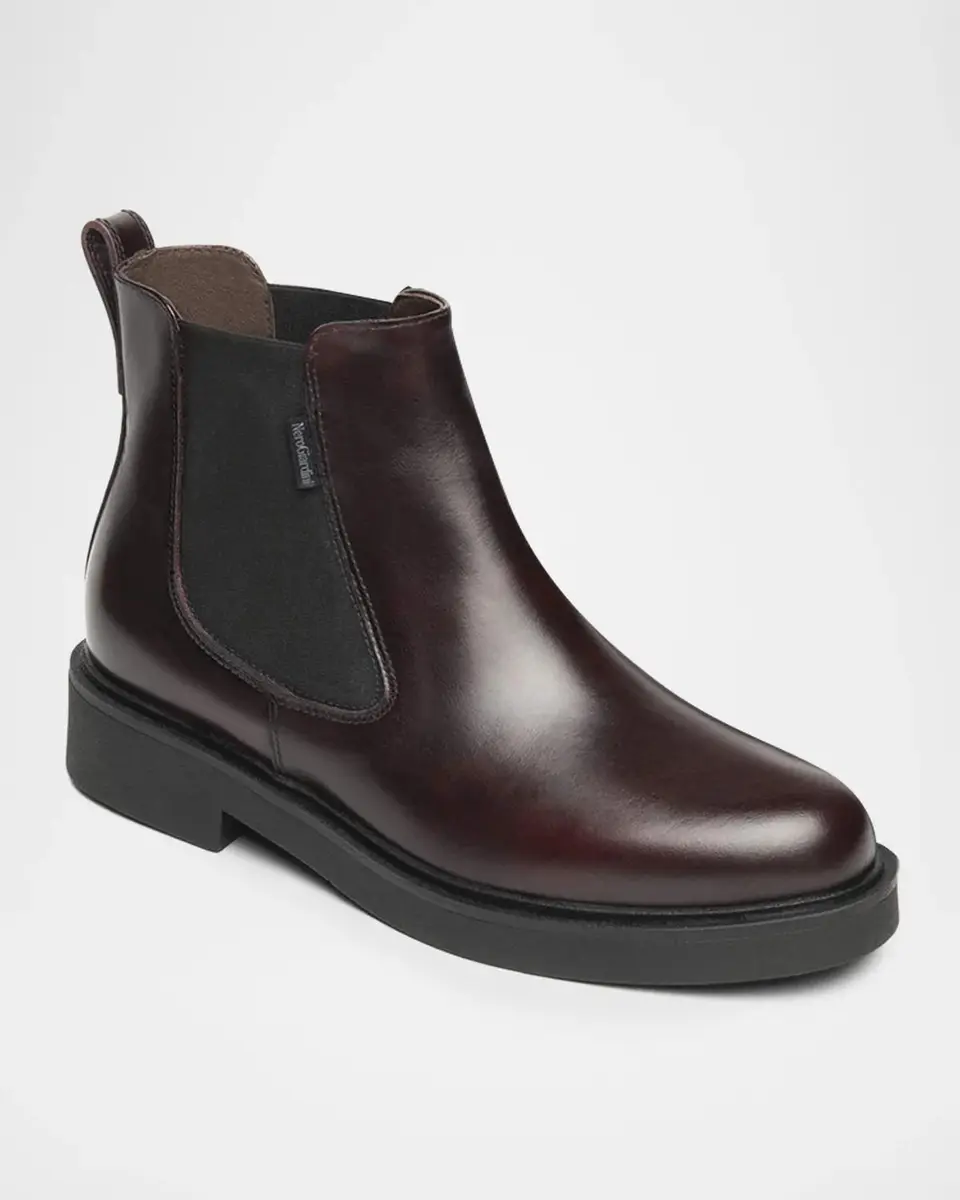 NeroGiardini Leather Chelsea Ankle Booties | Thumbnail 2 NeroGiardini Leather Chelsea Ankle Booties | Thumbnail 2