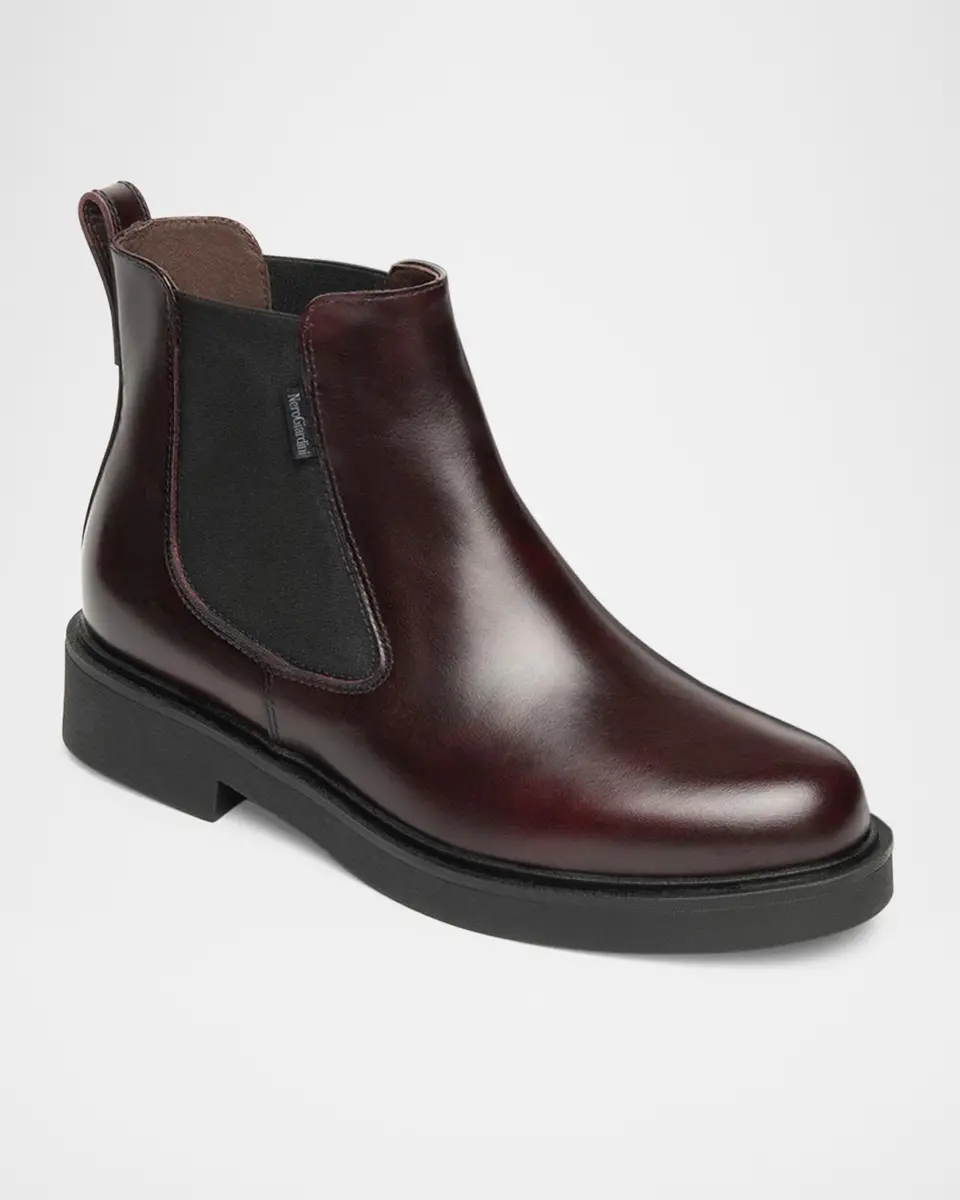 NeroGiardini Leather Chelsea Ankle Booties | Thumbnail 3 NeroGiardini Leather Chelsea Ankle Booties | Thumbnail 3