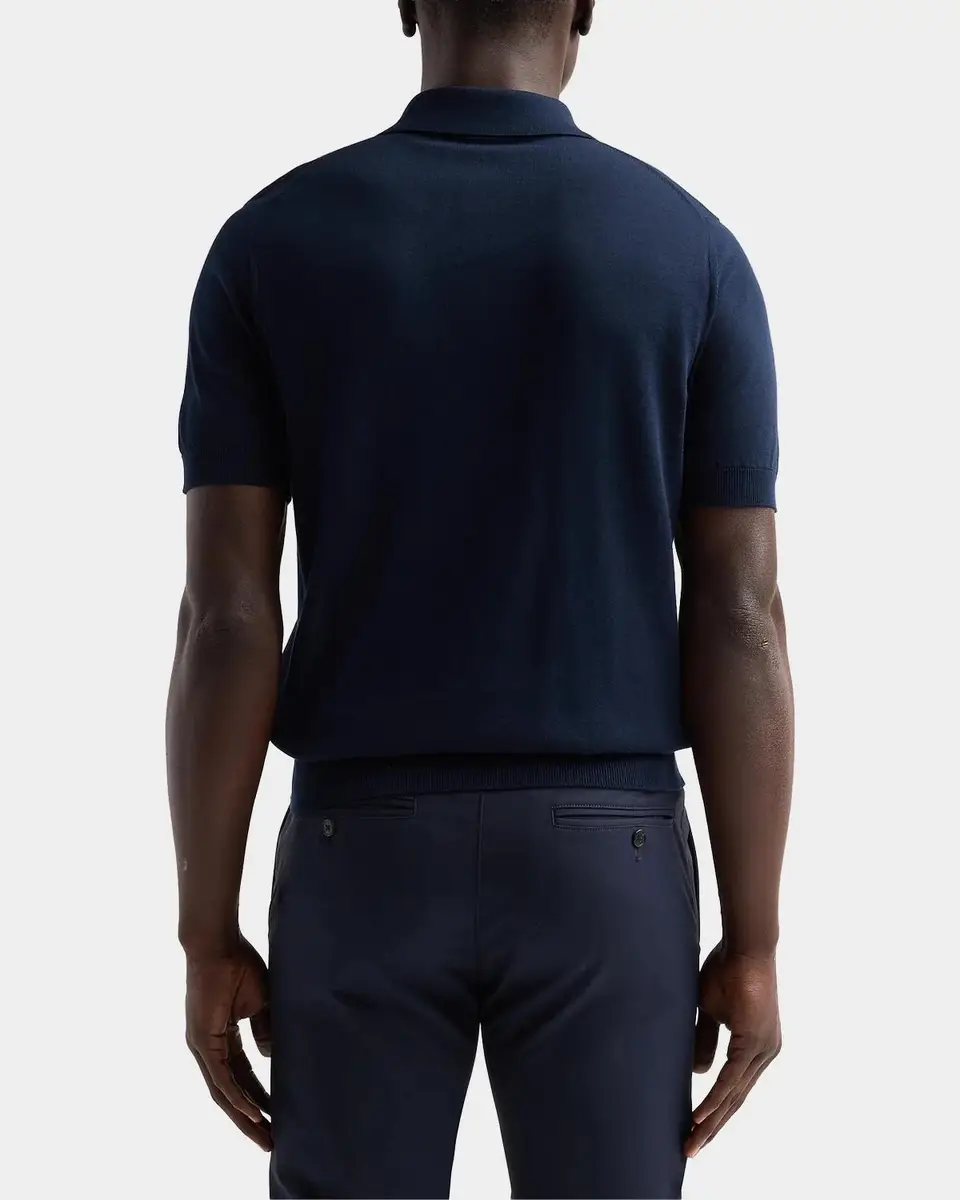 Sartorio Men's Knit Cotton Polo Shirt | Thumbnail 3 Sartorio Men's Knit Cotton Polo Shirt | Thumbnail 3